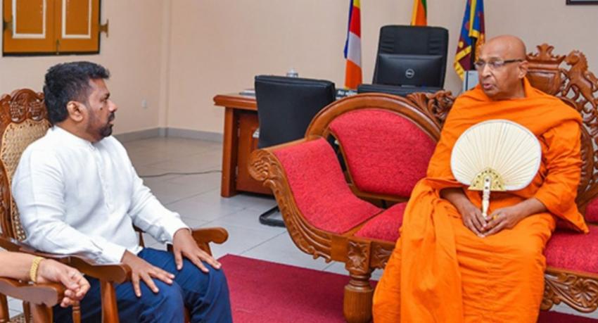 AKD Seeks New Year Blessings from Maha Nayake